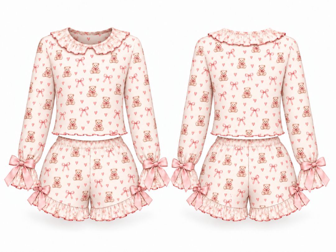 LPP VALENTINES COLLECTION - Womens bear pyjamas (DELIVERY JANUARY)