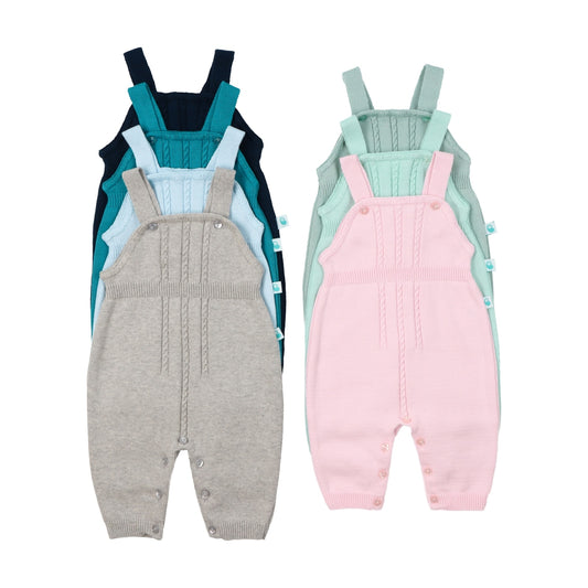 Knitted cable dungarees (HANDMADE IN PORTUGAL 10-14 DAY TURNAROUND)