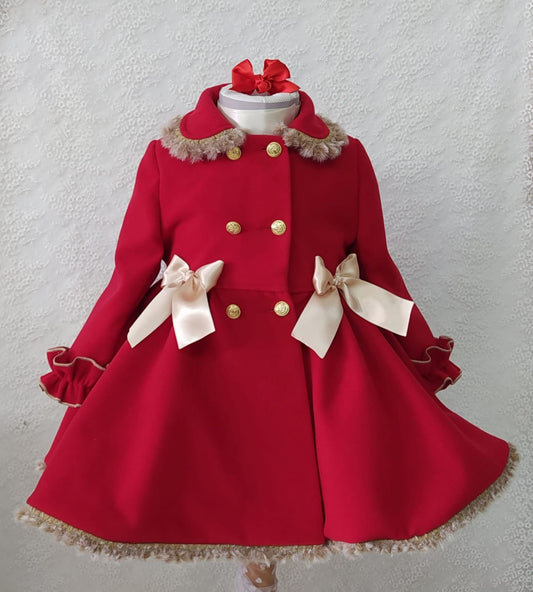 SONATA PREORDER (4-6wk turnaround) - Red Valeria coat IN-32