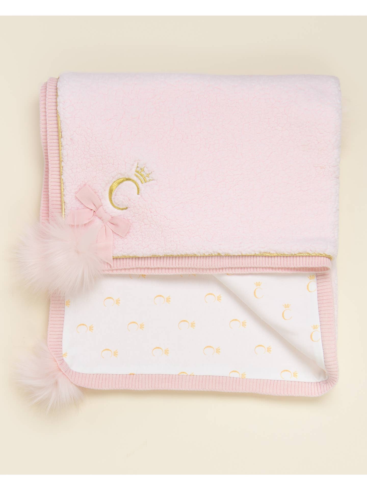 Caramelo pink pom pom blanket
- (ON ORDER 10 DAY DELIVERY)