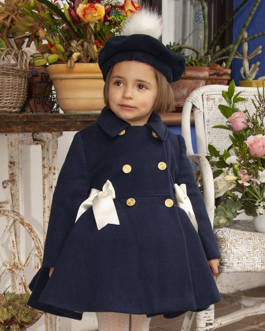 SONATA PREORDER (4-6wk turnaround) - Navy mouflon coat IN24-11