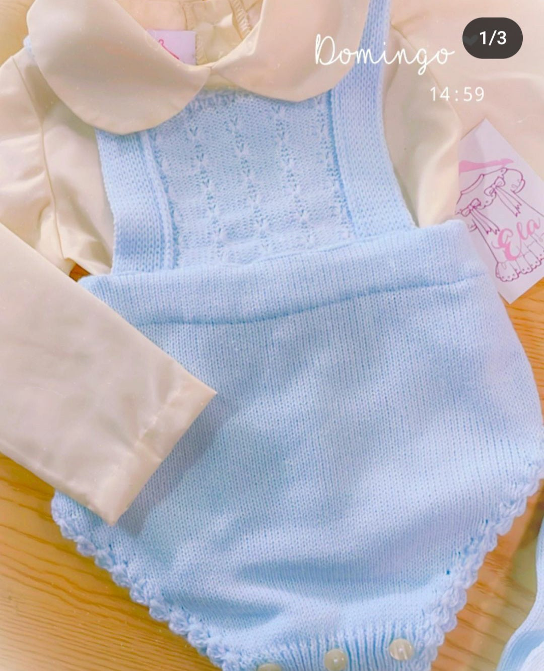 ELA CONFECCION PREORDER 4-6WK - Boys romper set