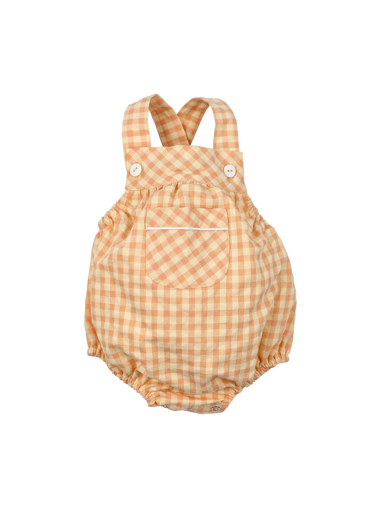 Yellow gingham romper (HANDMADE IN PORTUGAL 10-14 DAY TURNAROUND)