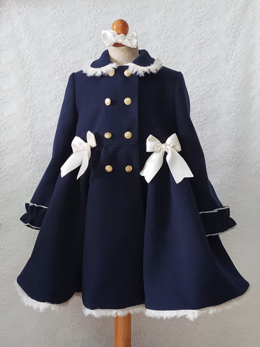 SONATA PREORDER (4-6wk turnaround) - Navy Valeria coat IN-34