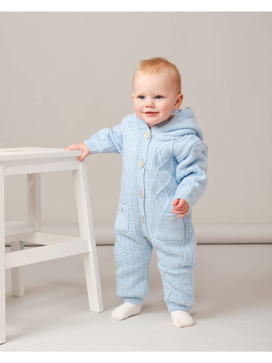 Caramelo Woolen Knit Pocket Snowsuit - (ON ORDER 10 DAY DELIVERY)