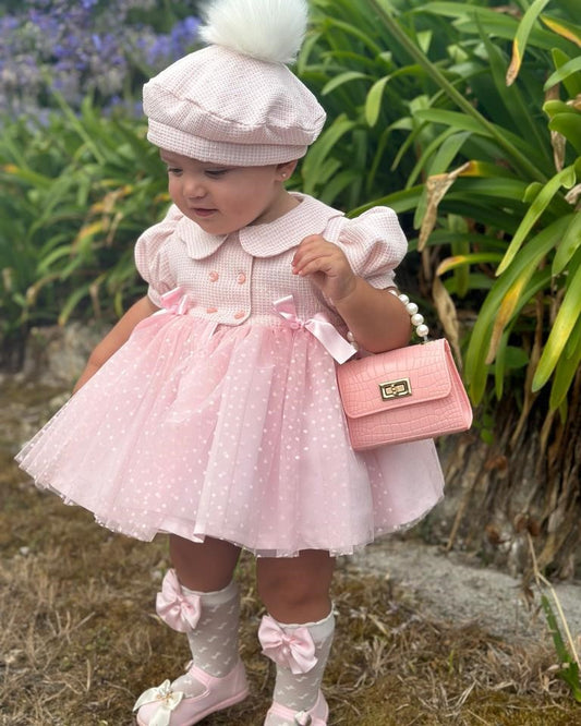 SONATA PREORDER (4-6wk turnaround) - Pink chanel barbielove dress IN23-53
