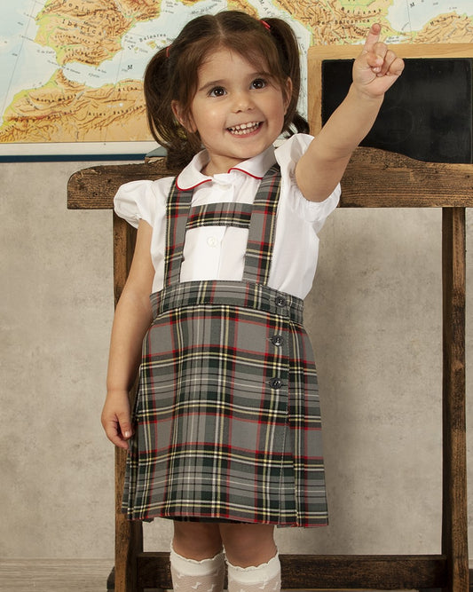 SONATA PREORDER (4-6wk turnaround) - Customisable school uniform H-Bar pinafore skirt