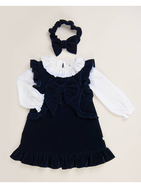 Caramelo Velour Frill Dress with Pockets
- (ON ORDER 10 DAY DELIVERY)