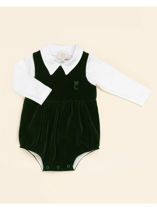 Caramelo bottle green velour romper set
- (ON ORDER 10 DAY DELIVERY)