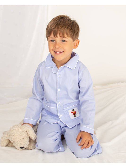 Caramelo Hand Smocked Soldier Pyjamas
- (ON ORDER 10 DAY DELIVERY)