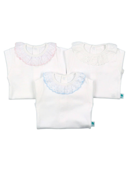 Frill collar bodysuit vests (HANDMADE IN PORTUGAL 10-14 DAY TURNAROUND)