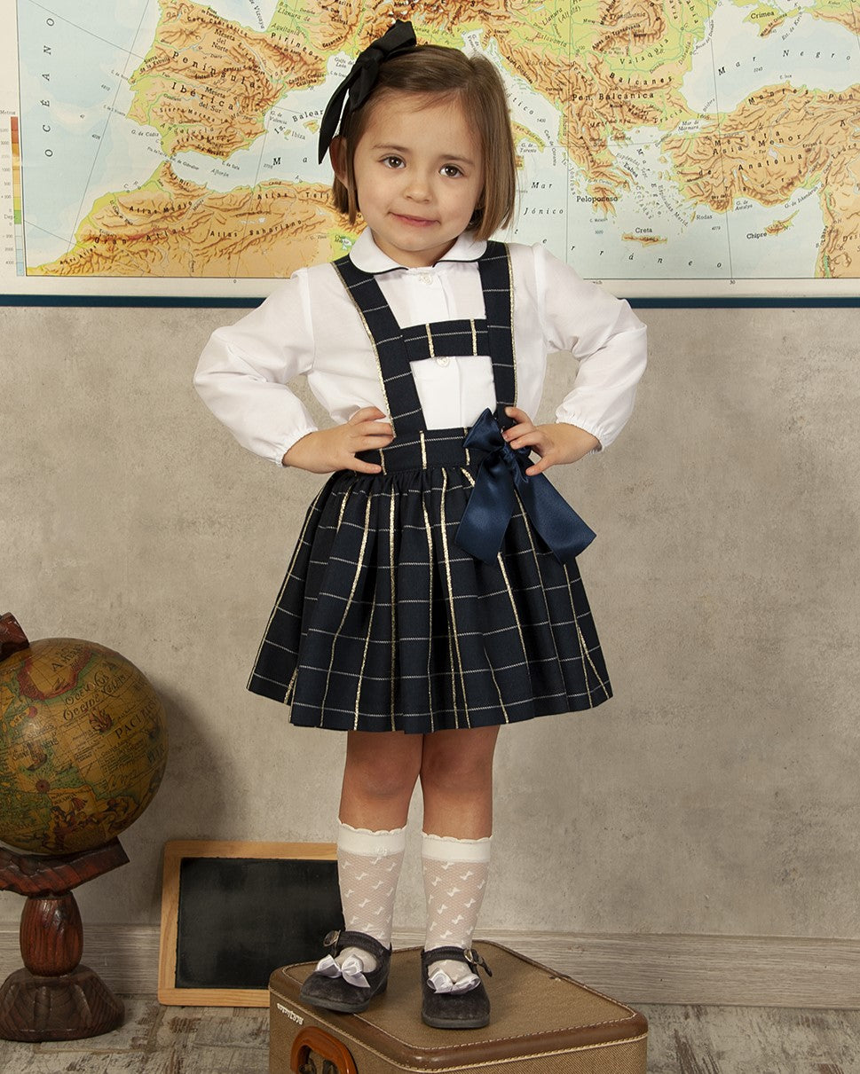 SONATA PREORDER (4-6wk turnaround) - Customisable school uniform H-Bar pinafore skirt