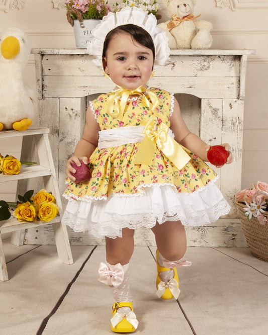 SONATA PREORDER (4-6wk turnaround) - Yellow floral puffball VE23-06