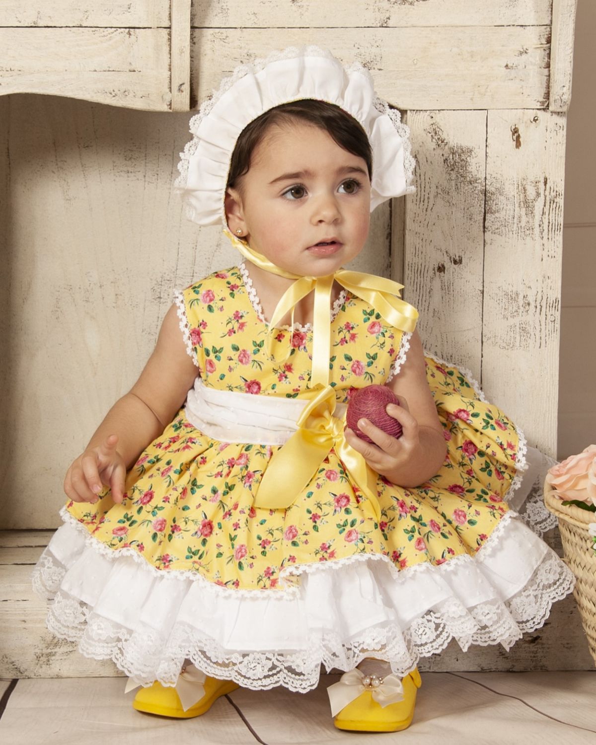 SONATA PREORDER (4-6wk turnaround) - Yellow floral puffball VE23-06
