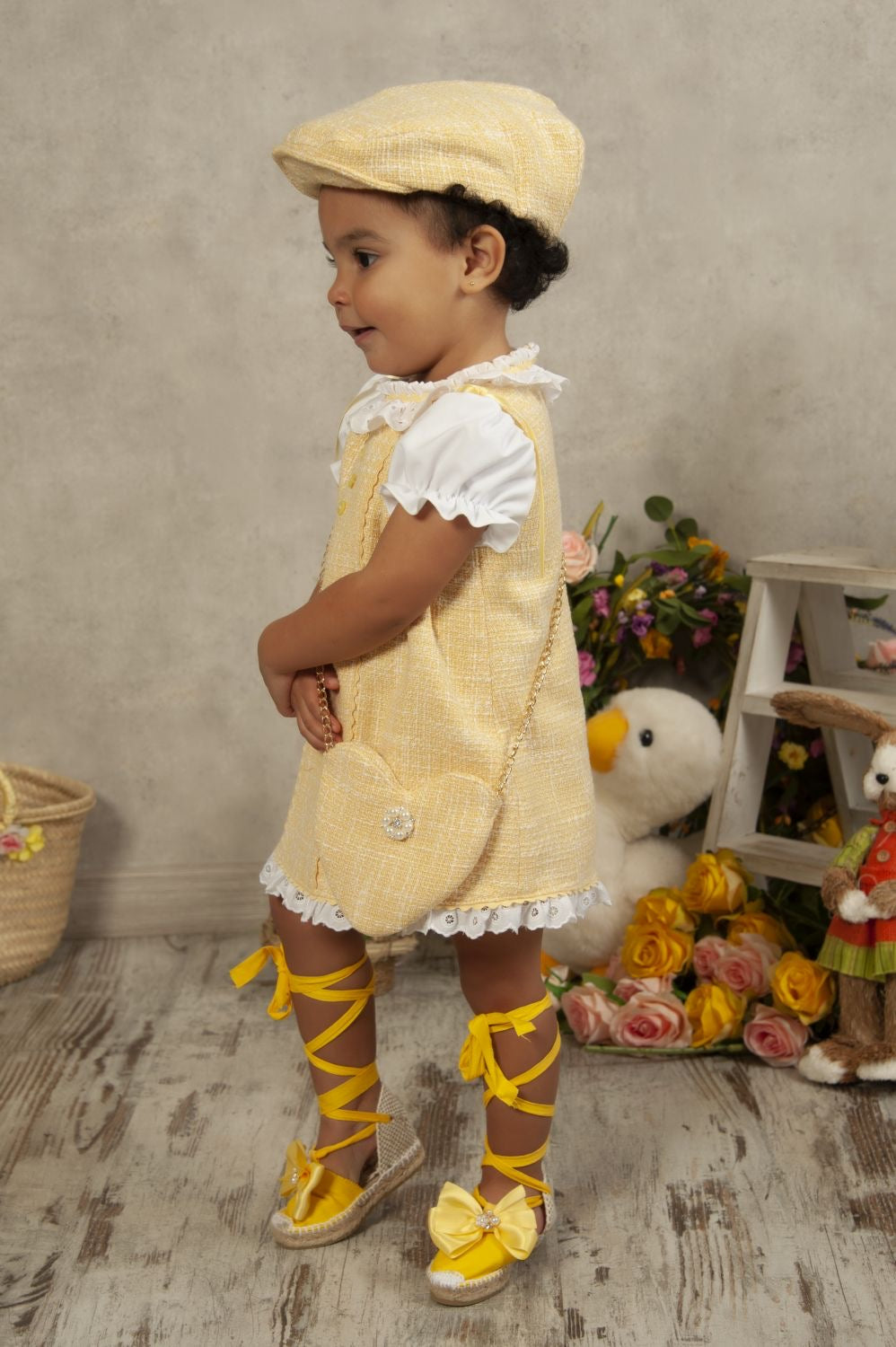 SONATA PREORDER (4-6wk turnaround) - Yellow Chanel A-Line dress VE24-05