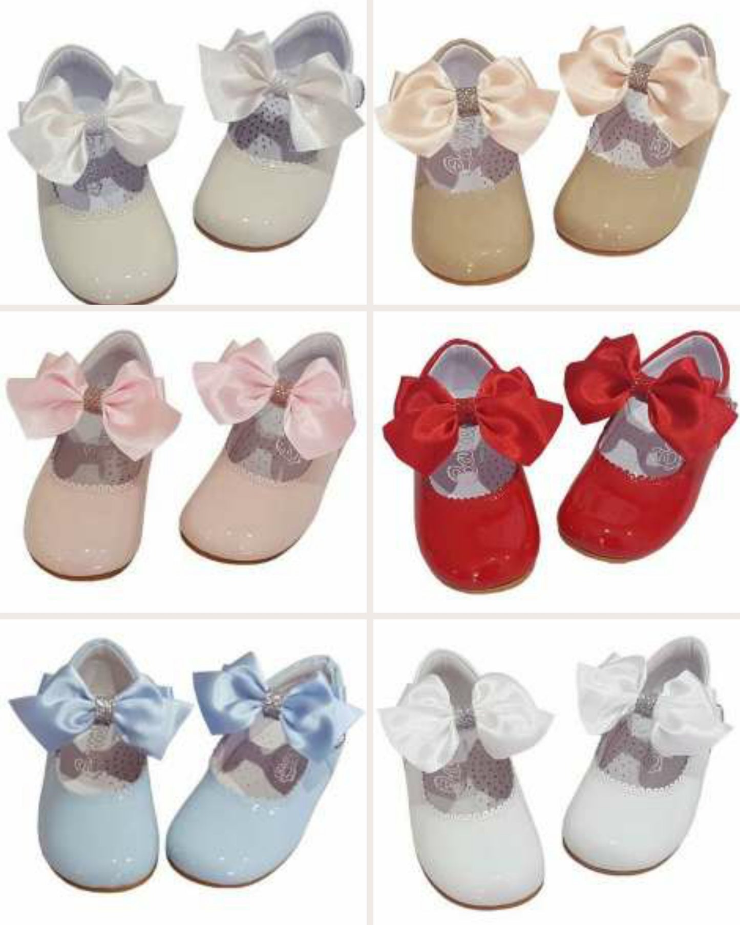 Bambi glitter bow Mary Jane shoes (PRE-ORDER - 14 DAY TURNAROUND)