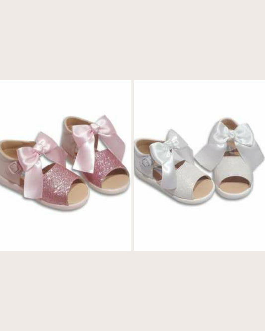 Angelitos glitter peep toe sandals (PRE-ORDER - 14 DAY TURNAROUND)