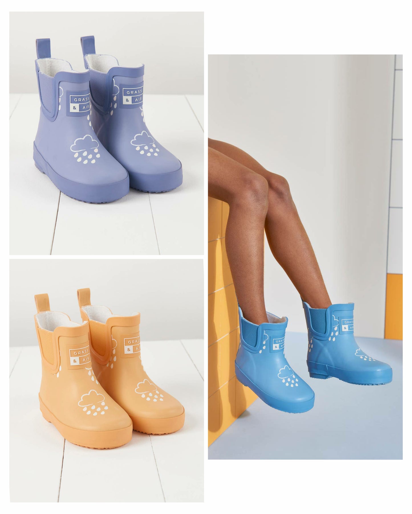 Grass & Air colour changing short wellies