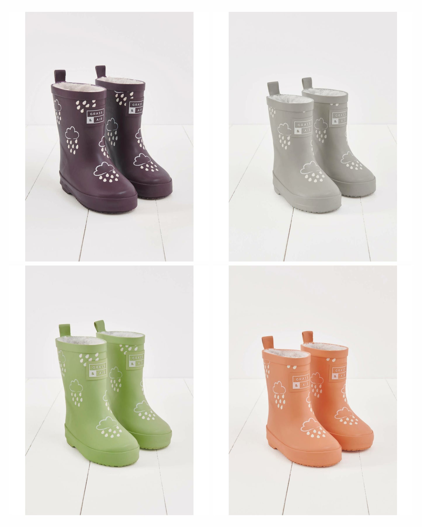 Grass & Air colour changing wellies 2024 colours (preorder for September delivery)