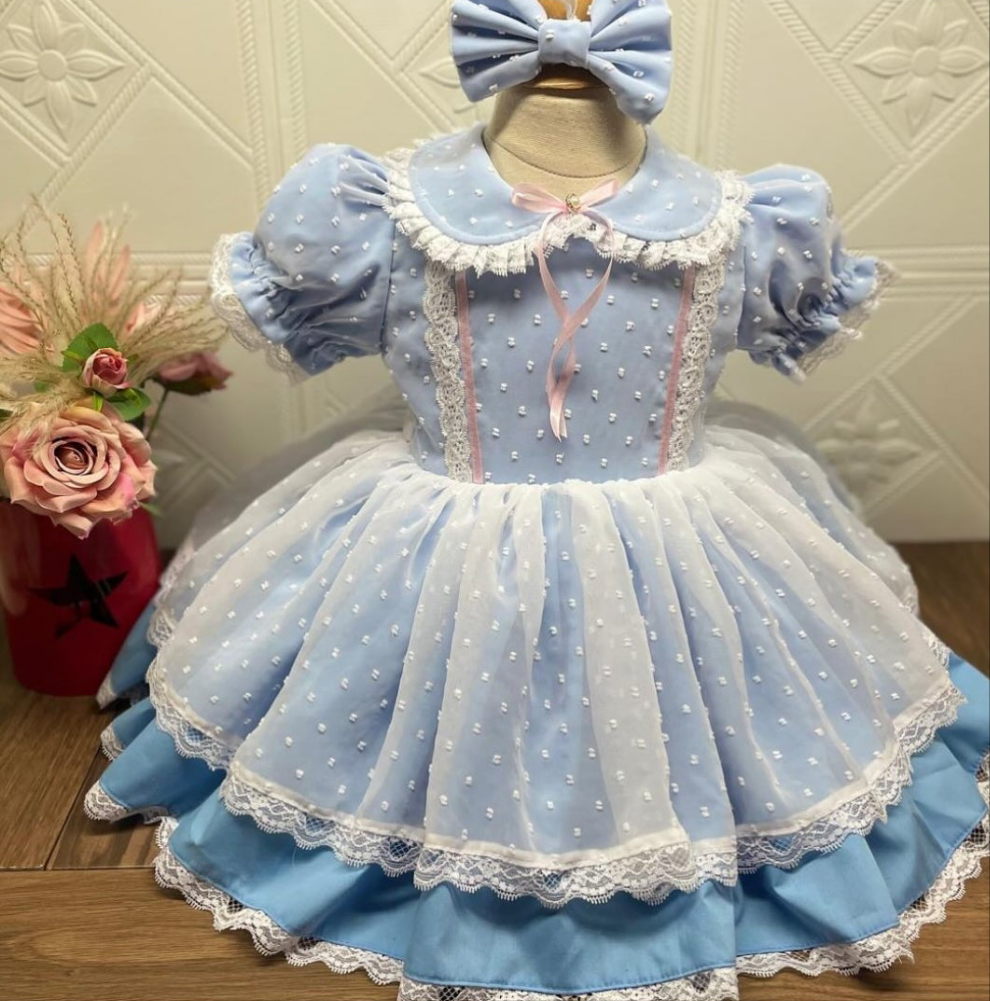 Smocked organza classic dress - HANDMADE IN USA 6-8WK TURNAROUND