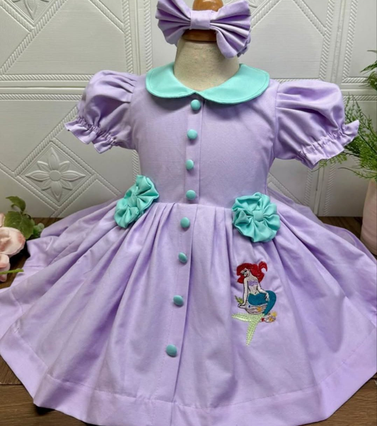Smocked classic dress - HANDMADE IN USA 6-8WK TURNAROUND