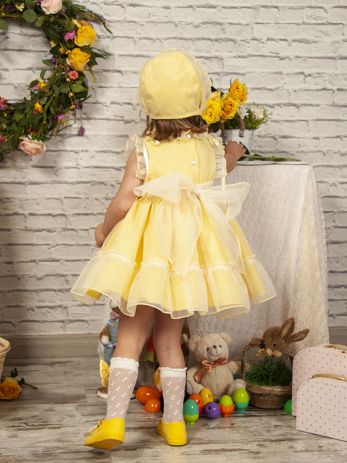 SONATA PREORDER (4-6wk turnaround) - Yellow flower smock PC23-10