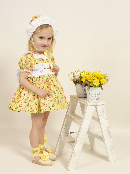 SONATA PREORDER (4-6wk turnaround) - Yellow floral smock VE22-26