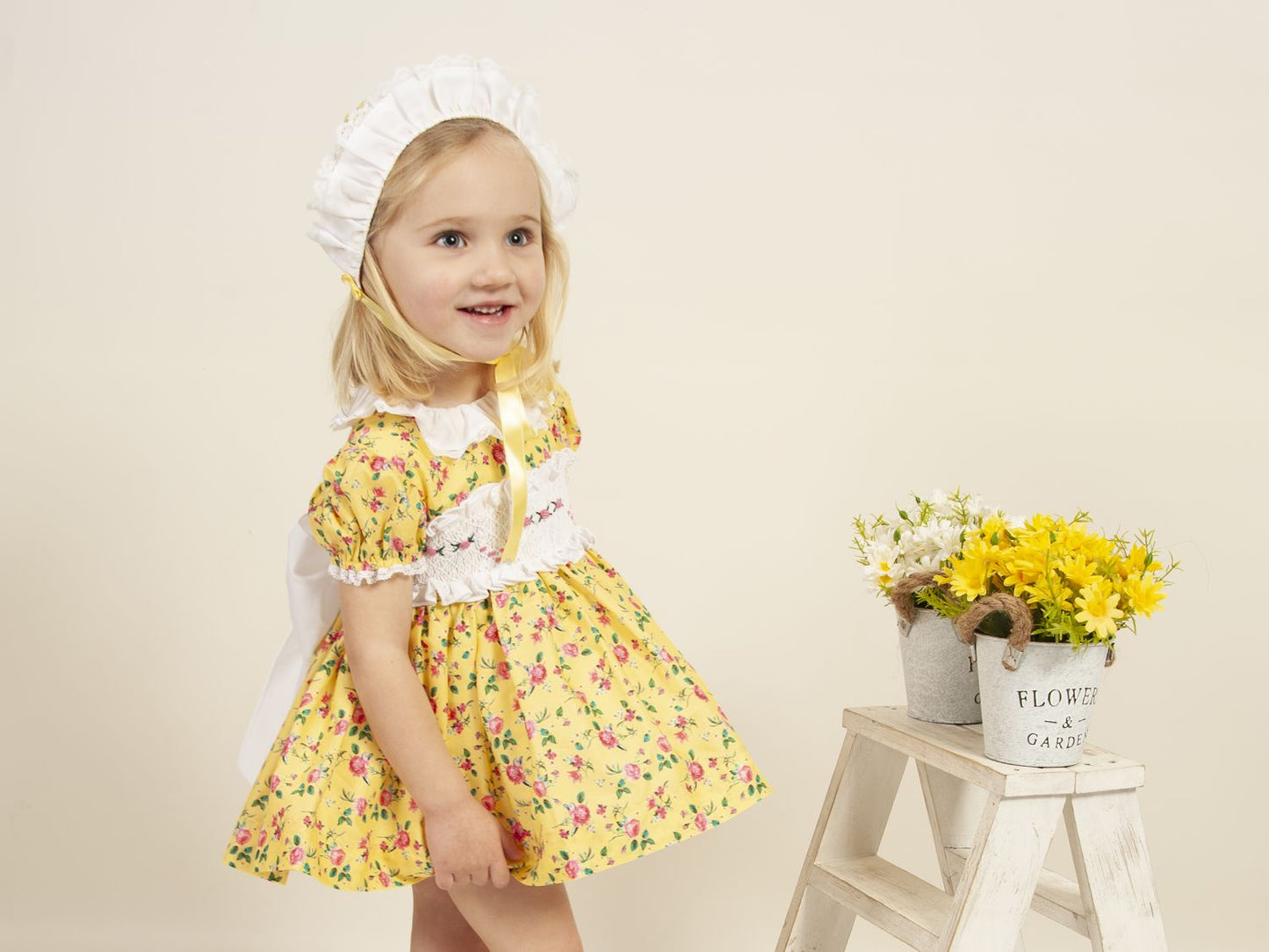 SONATA PREORDER (4-6wk turnaround) - Yellow floral smock VE22-26
