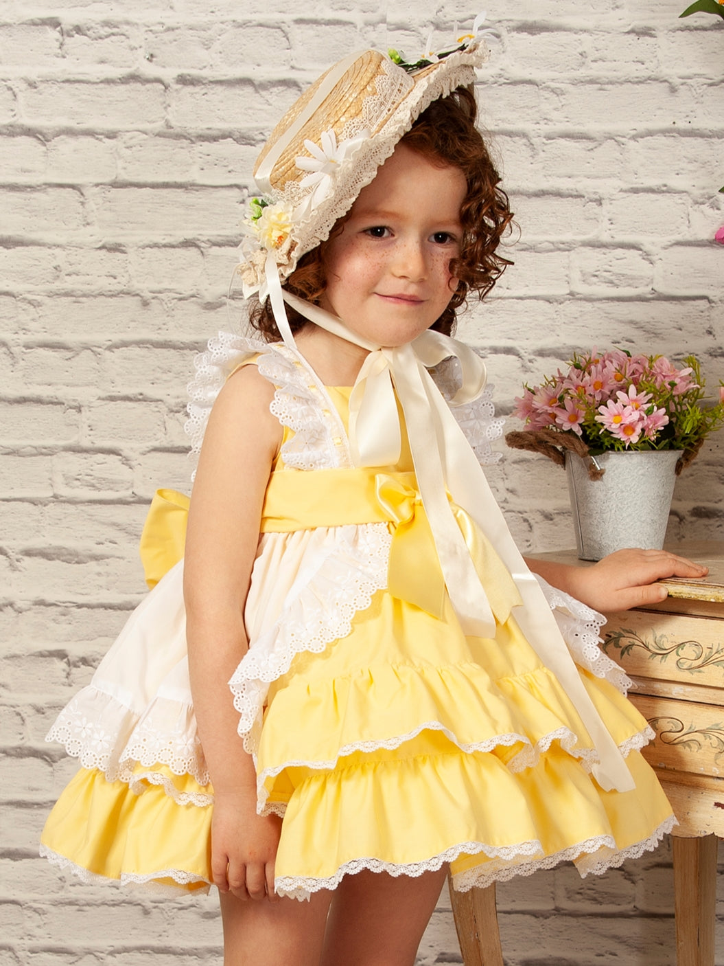 SONATA PREORDER (4-6wk turnaround) - Yellow layered dress VE22-20