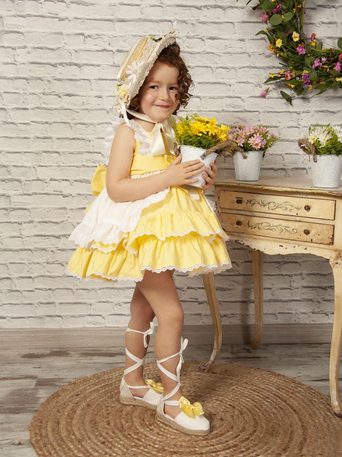 SONATA PREORDER (4-6wk turnaround) - Yellow layered dress VE22-20