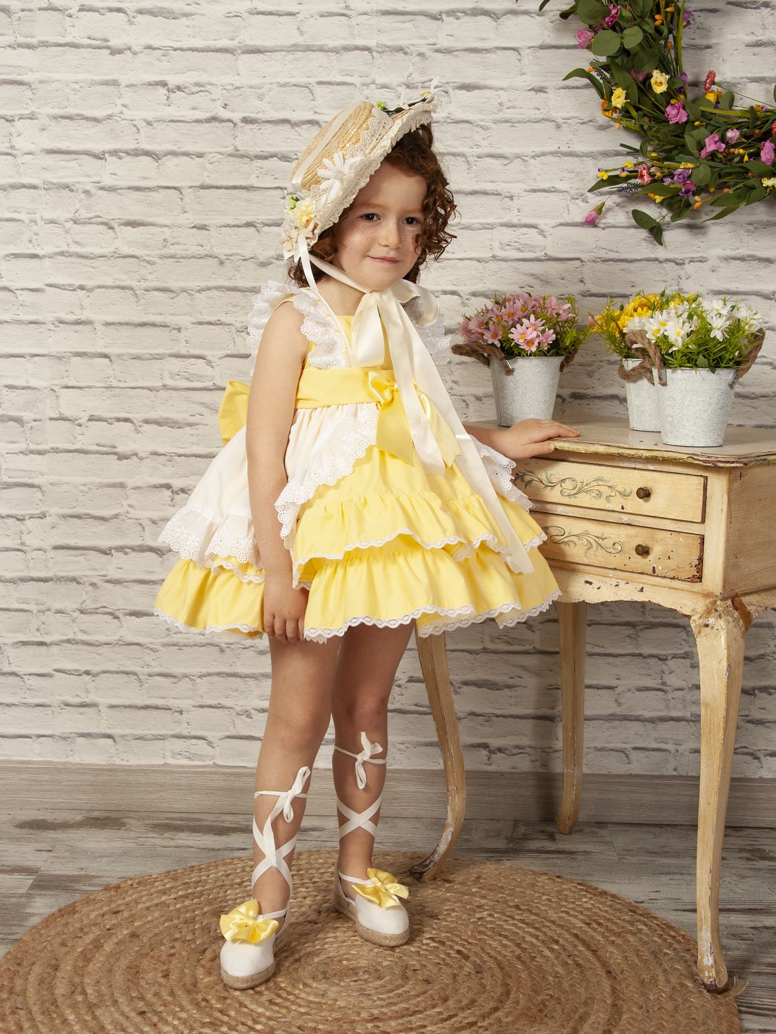 SONATA PREORDER (4-6wk turnaround) - Yellow layered dress VE22-20