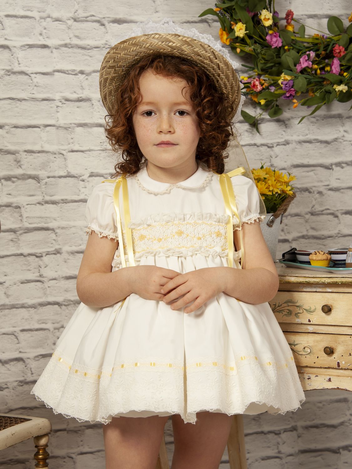 SONATA PREORDER (4-6wk turnaround) - Lemon smocked dress VE22-19