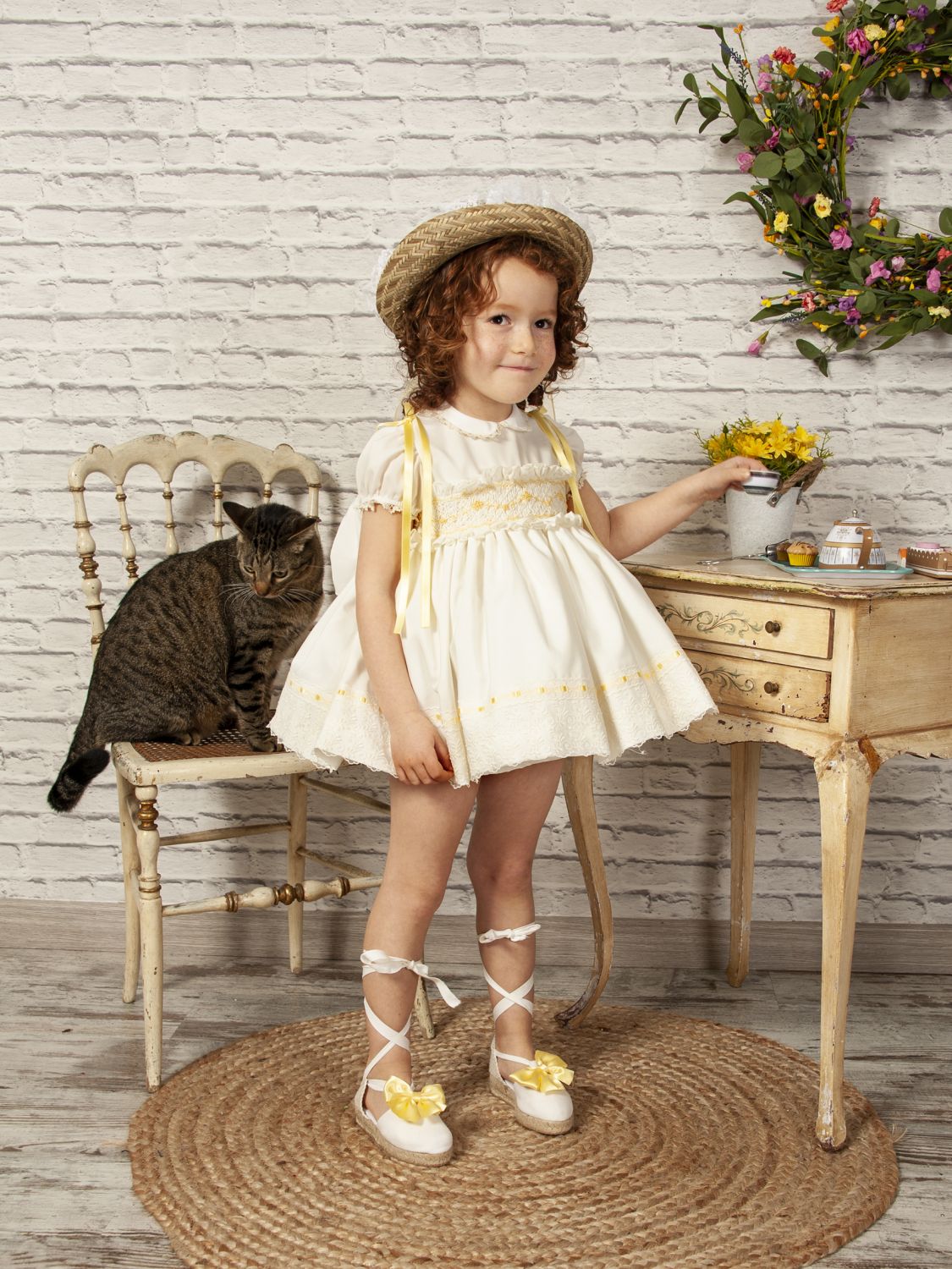 SONATA PREORDER (4-6wk turnaround) - Lemon smocked dress VE22-19