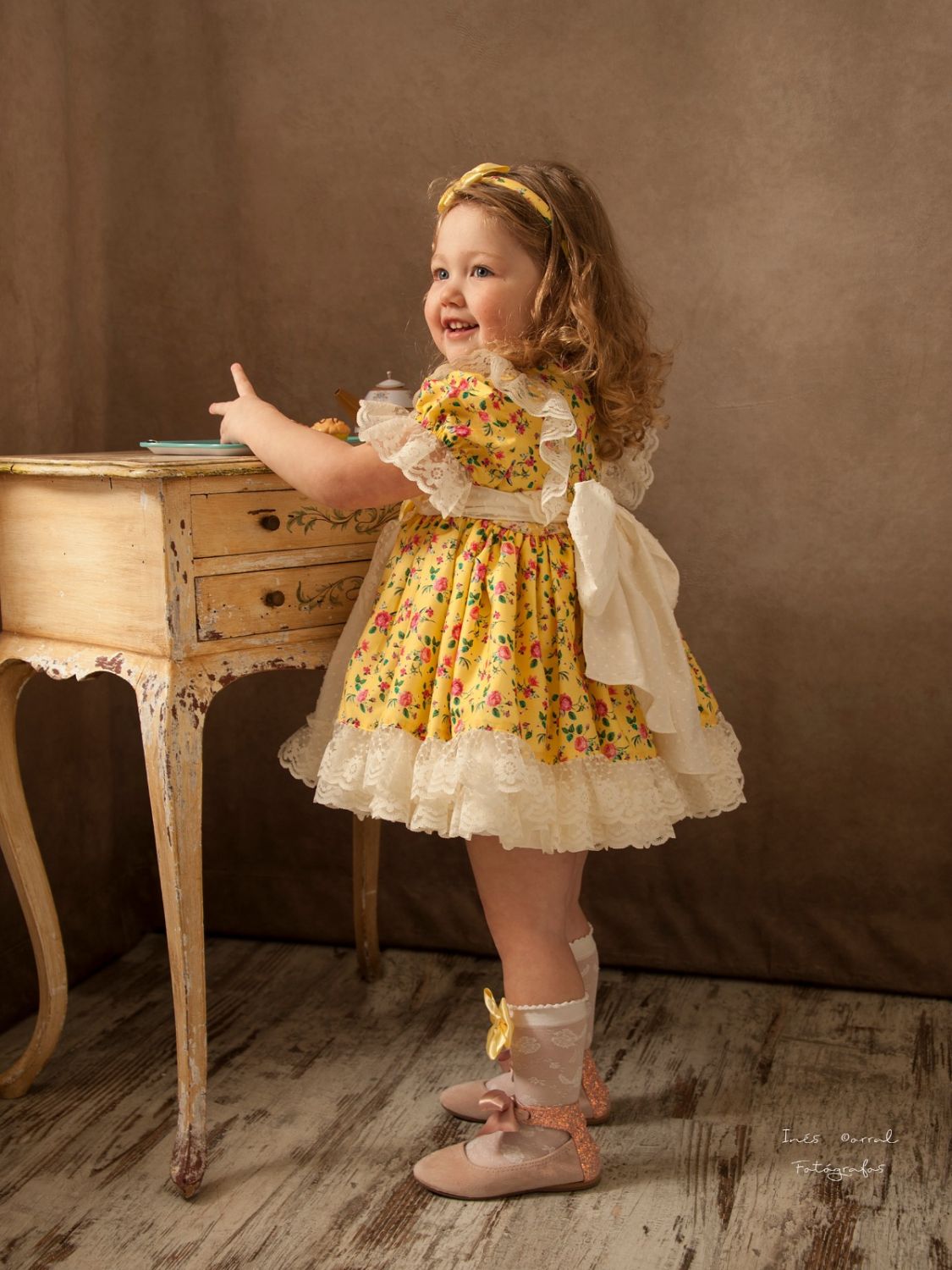 SONATA PREORDER (4-6wk turnaround) - Yellow springtime lace dress VE21-28