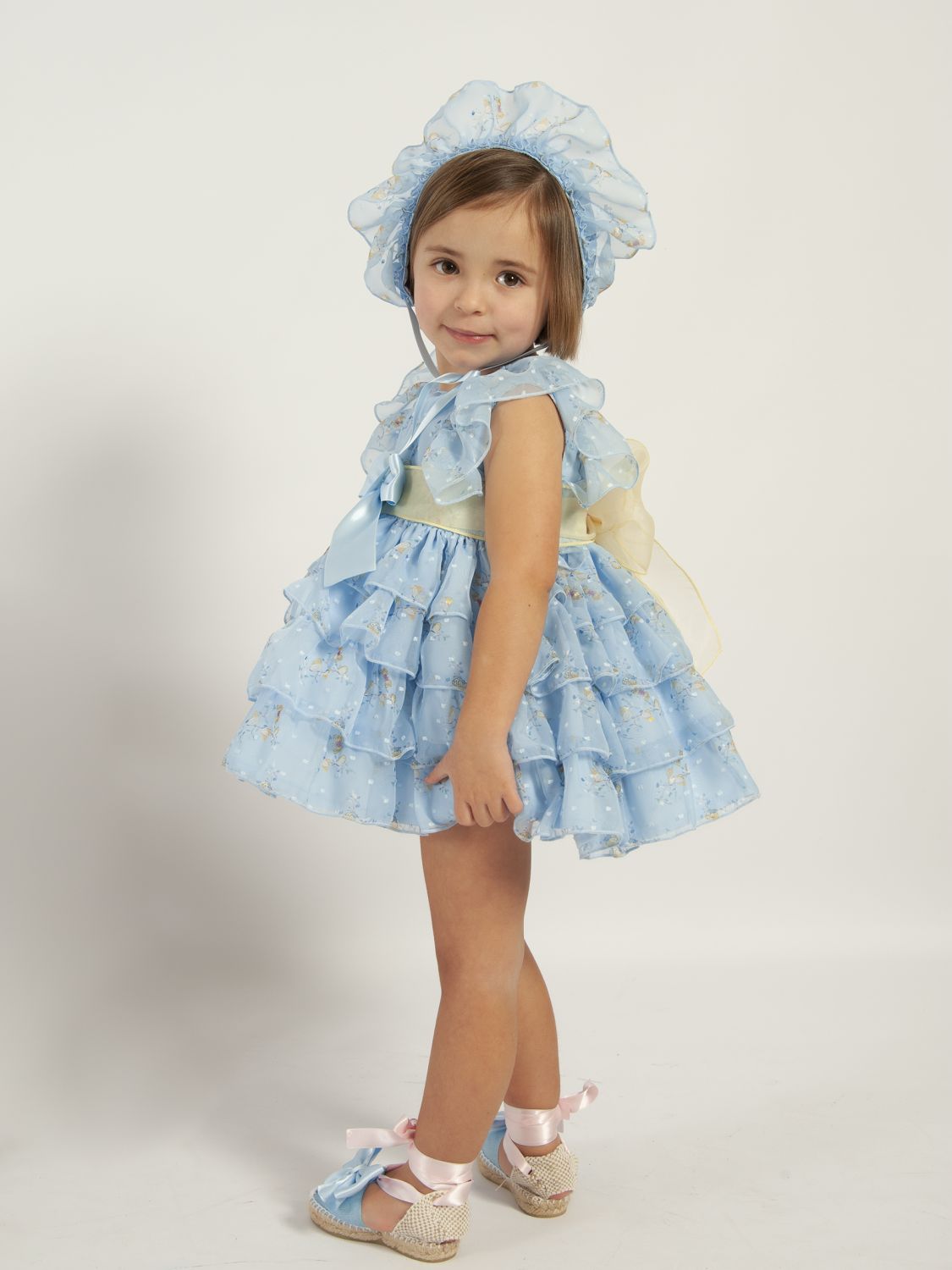 SONATA PREORDER (4-6wk turnaround) - Girls blue layered butterfly puffball VE24-15