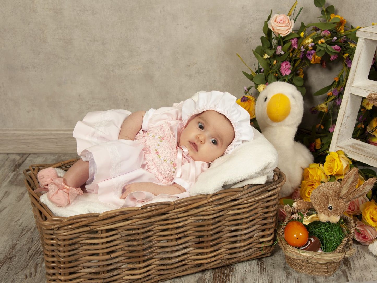 SONATA PREORDER (4-6wk turnaround) - Pink floral smock VE24-07