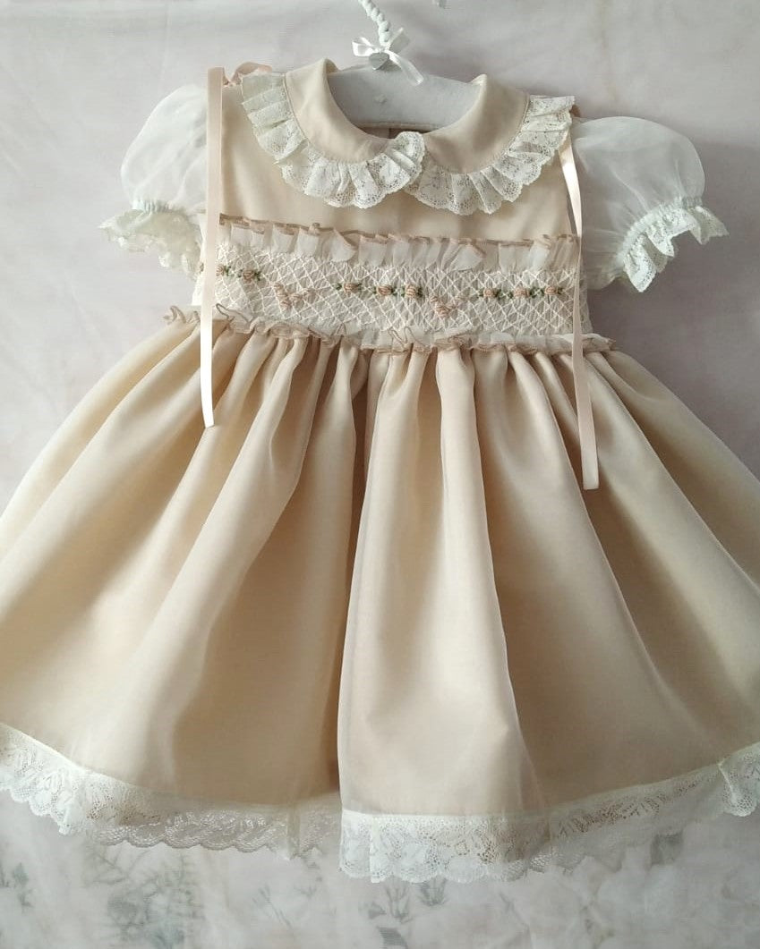 SONATA PREORDER (4-6wk turnaround) - Mocha organza smock VE23-01