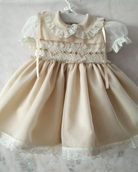 SONATA PREORDER (4-6wk turnaround) - Mocha organza smock VE23-01