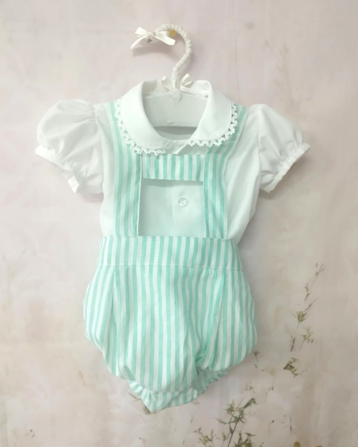 SONATA PREORDER (4-6wk turnaround) - Mint pin stripe H-Bar VE23-15