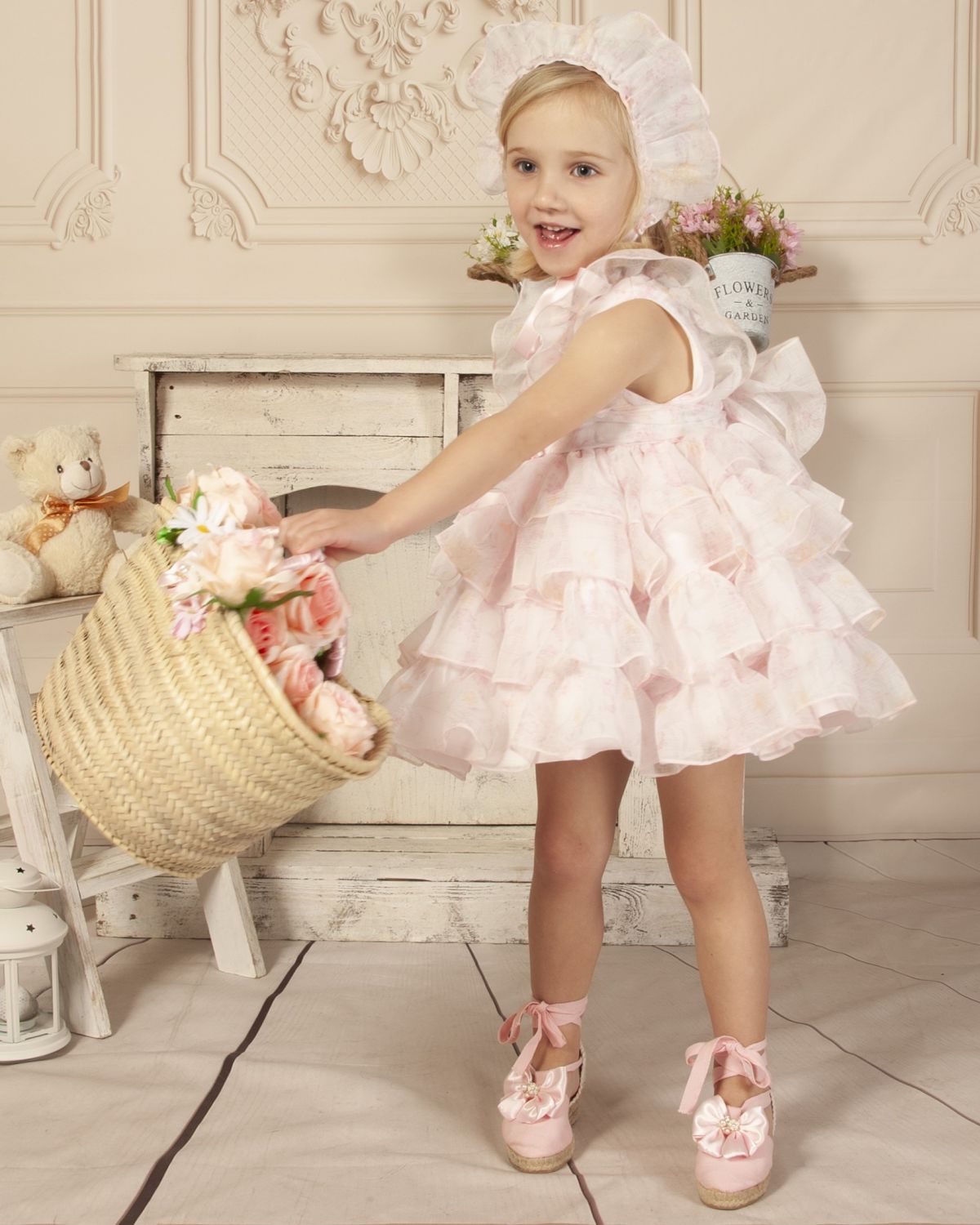 SONATA PREORDER (4-6wk turnaround) - Pink layered organza puffball VE23-11