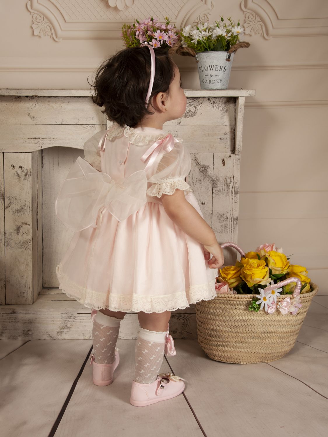 SONATA PREORDER (4-6wk turnaround) - Pink organza smocked puffball VE23-01