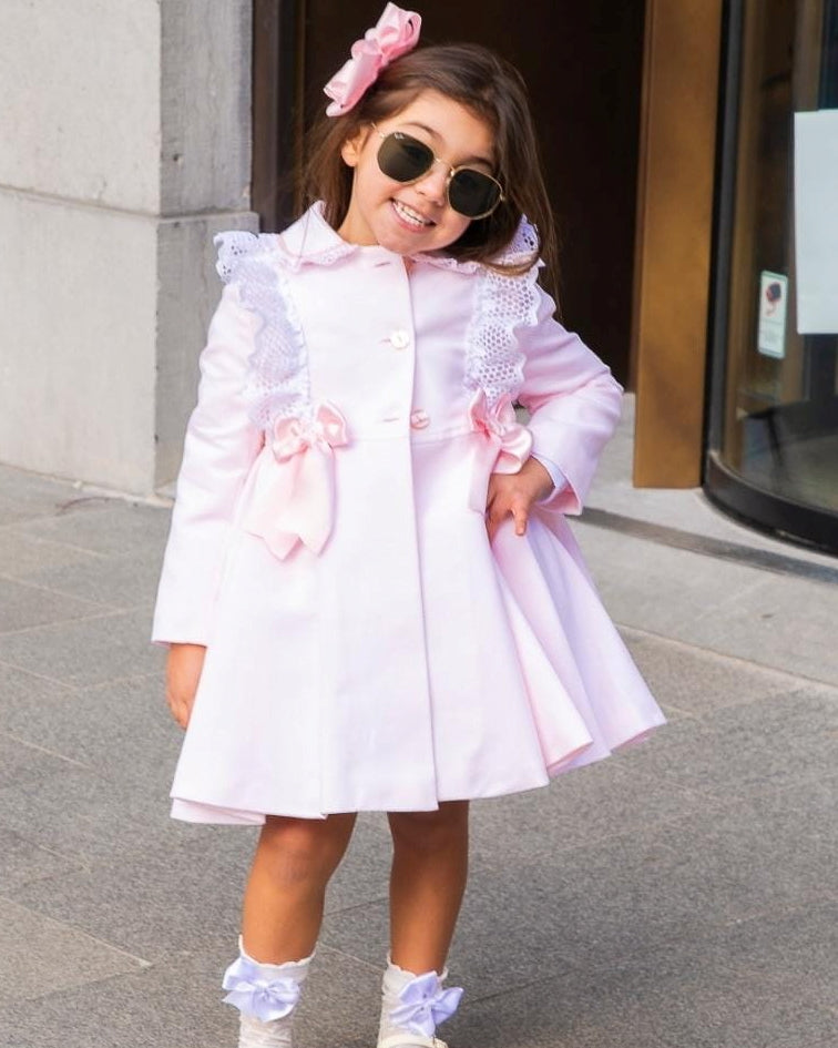 SONATA PREORDER (4-6wk turnaround) - Baby pink lace coat 329