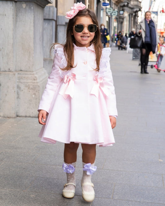 SONATA PREORDER (4-6wk turnaround) - Baby pink lace coat 329