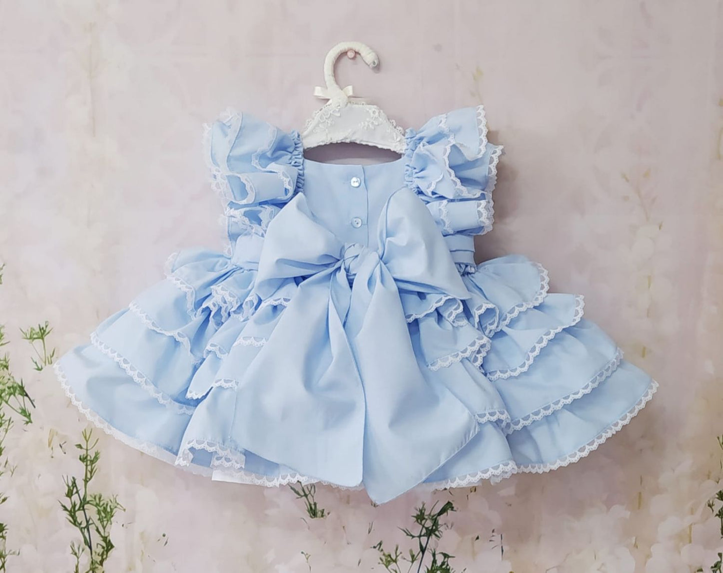 SONATA PREORDER (4-6wk turnaround) - Blue layered puffball dress 416