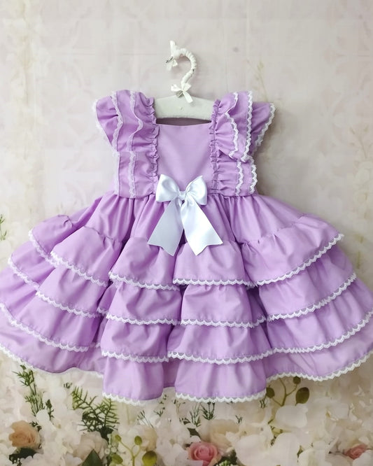 SONATA PREORDER (4-6wk turnaround) - Lilac layered puffball dress 416