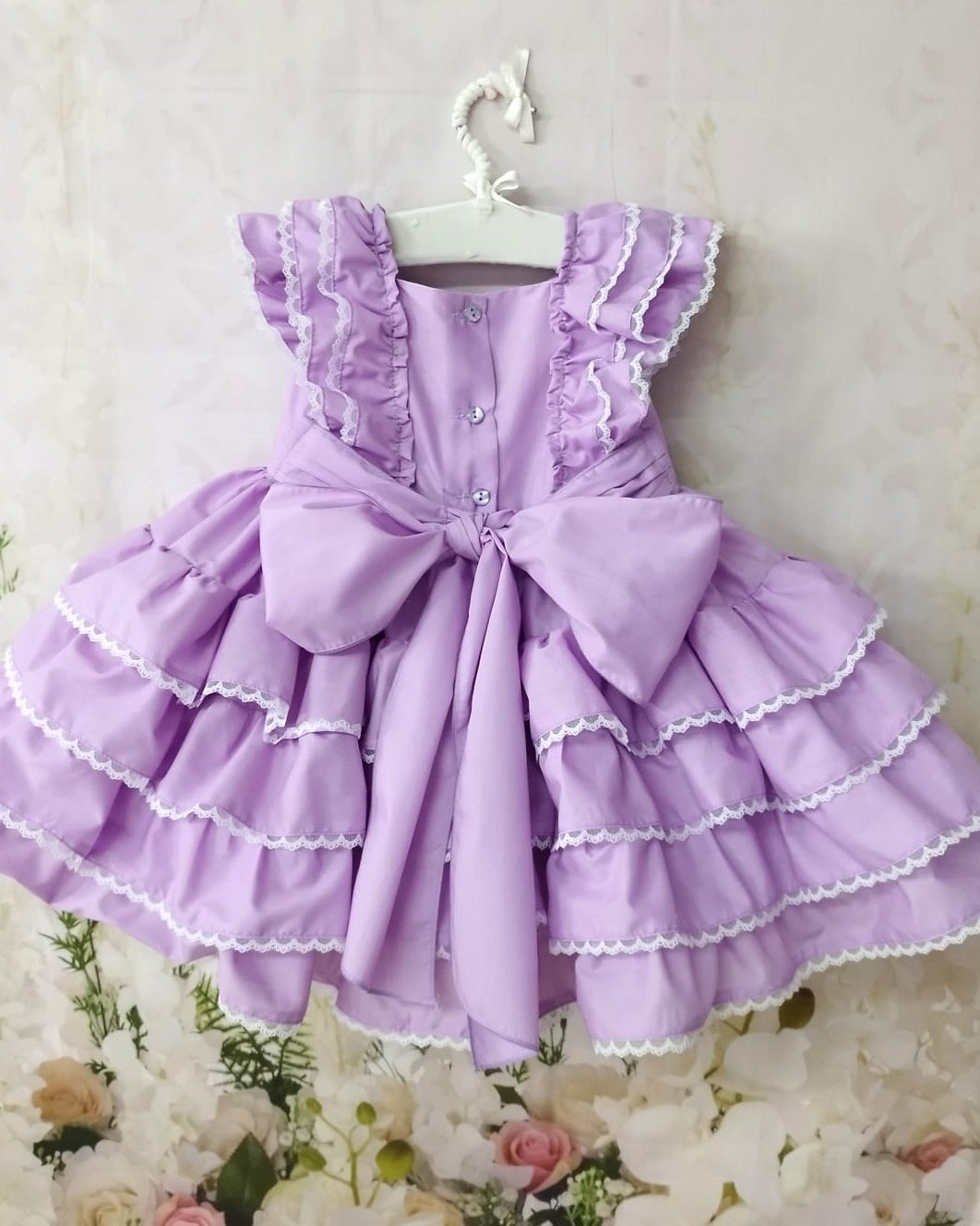 SONATA PREORDER (4-6wk turnaround) - Lilac layered puffball dress 416