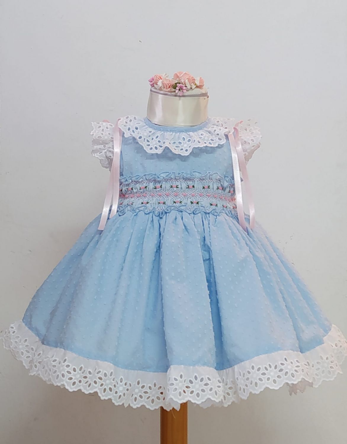 SONATA PREORDER (4-6wk turnaround) - Blue and pink smock 322