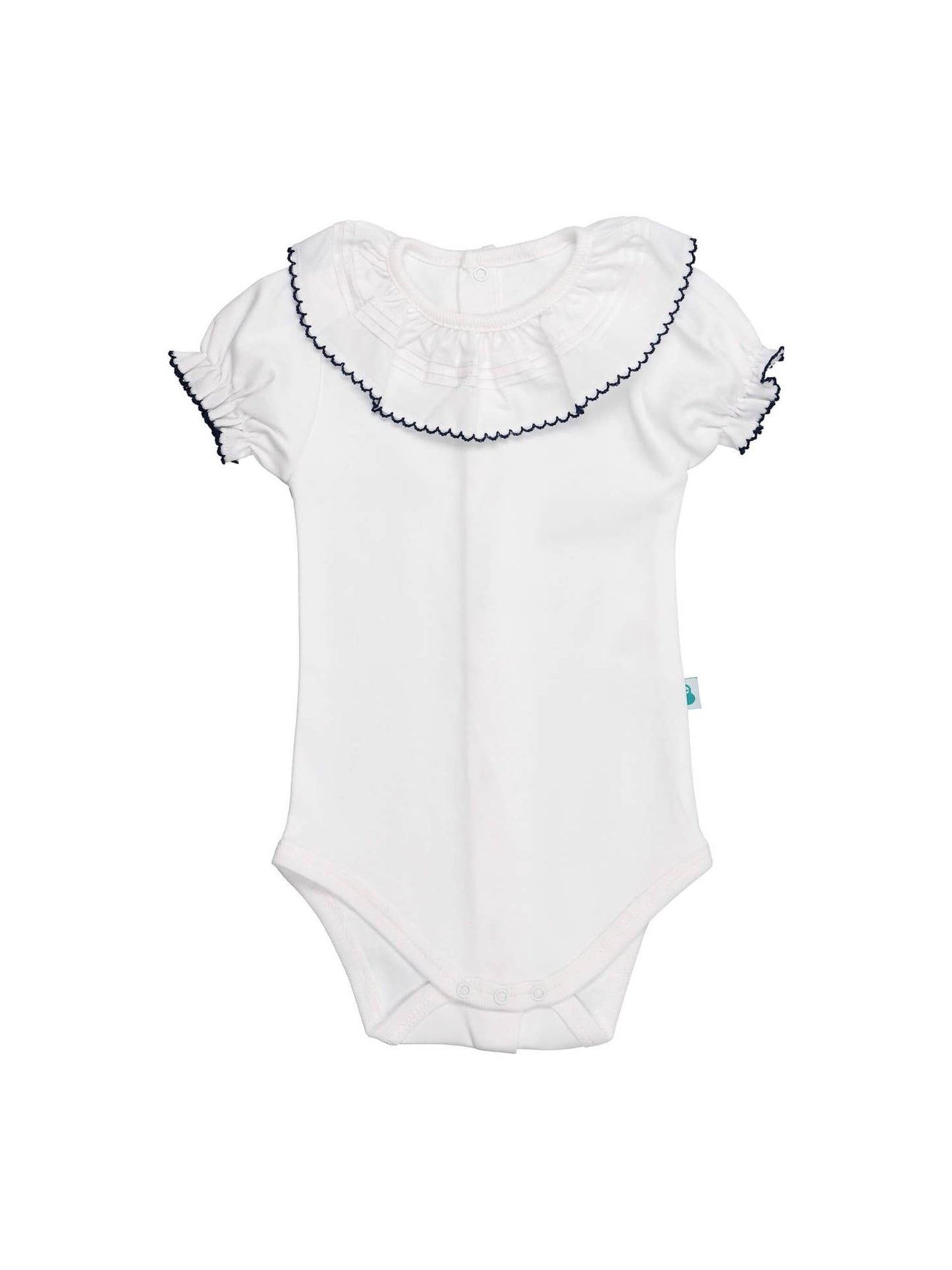 Frill trim collar bodysuit vests (HANDMADE IN PORTUGAL 10-14 DAY TURNAROUND)