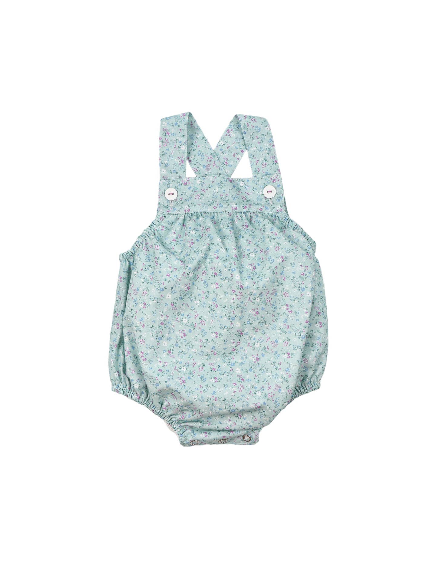 Blue floral dungarees (HANDMADE IN PORTUGAL 10-14 DAY TURNAROUND)