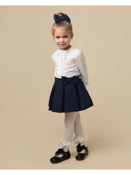 Caramelo Navy Velour Skirt Set with Hairbow
- (ON ORDER 10 DAY DELIVERY)